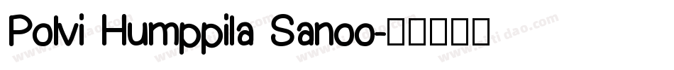 Polvi Humppila Sanoo字体转换